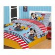 sabanas mickey   cama sencillo rayas rojas For Discount