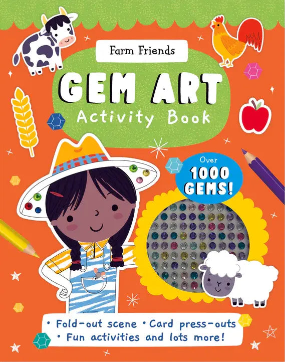 Gem Sticker Activity Book - Farm Friends Supply