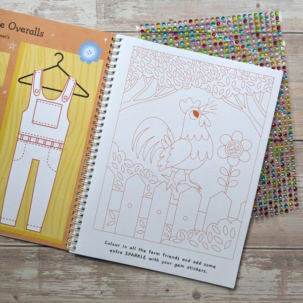 Gem Sticker Activity Book - Farm Friends Supply