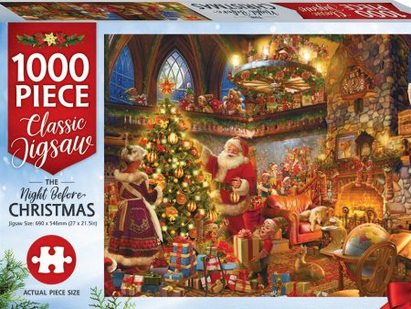 Night Before Christmas 1000-piece Jigsaw For Discount