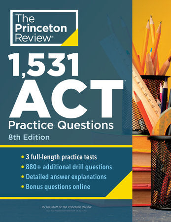 1,531 ACT Practice Questions, 8Ed. For Sale