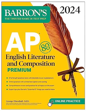 Barron s AP English Literature & Composition Premium 2024 For Cheap