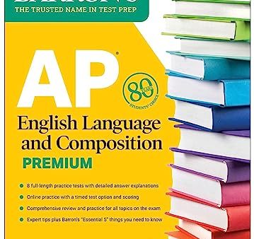 Barron s AP English Language & Composition Premium 2024 Fashion